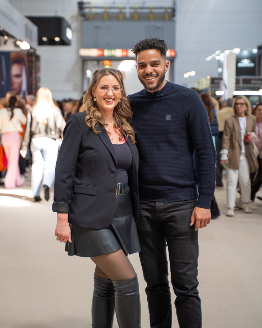 Tobias Eisele auf einer Friseurmesse